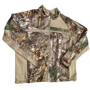 Realtree Habit Fleece Lined Scent Control Camo Full Zip Jacket Men's XL